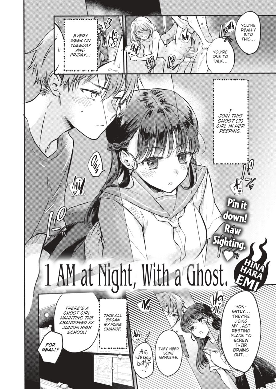[Hinahara Emi] 1 AM at Night, With a Ghost. (Comic Kairakuten 2024-10)