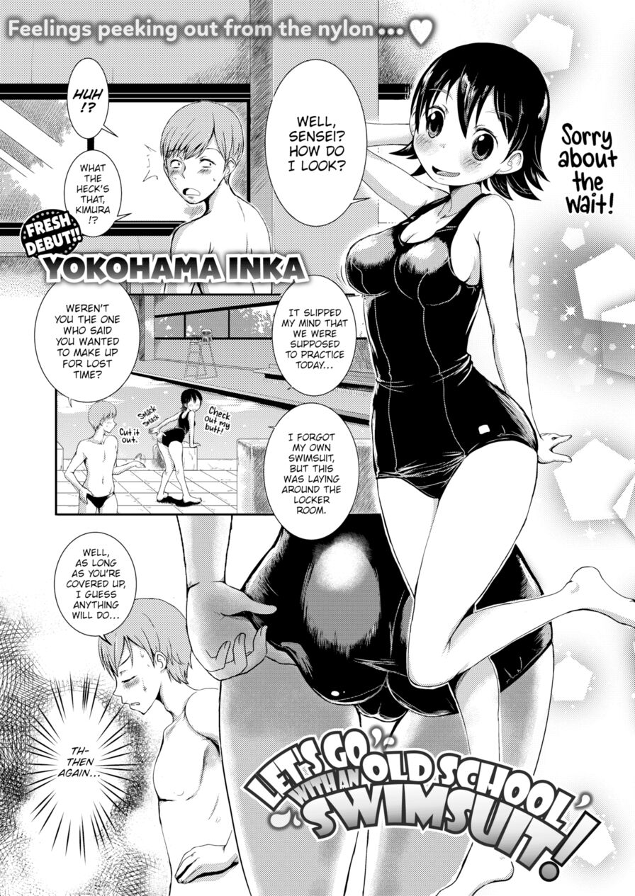 [Yokohama Inka] Let's Go with an Old School Swimsuit! (Comic X-Eros #50)