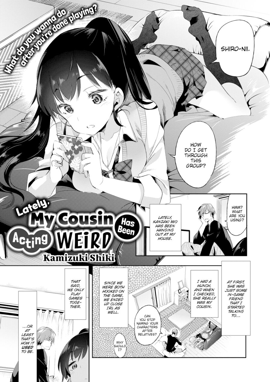 [Kamizuki Shiki] Lately, My Cousin Has Been Acting Weird (Comic X-Eros #50)
