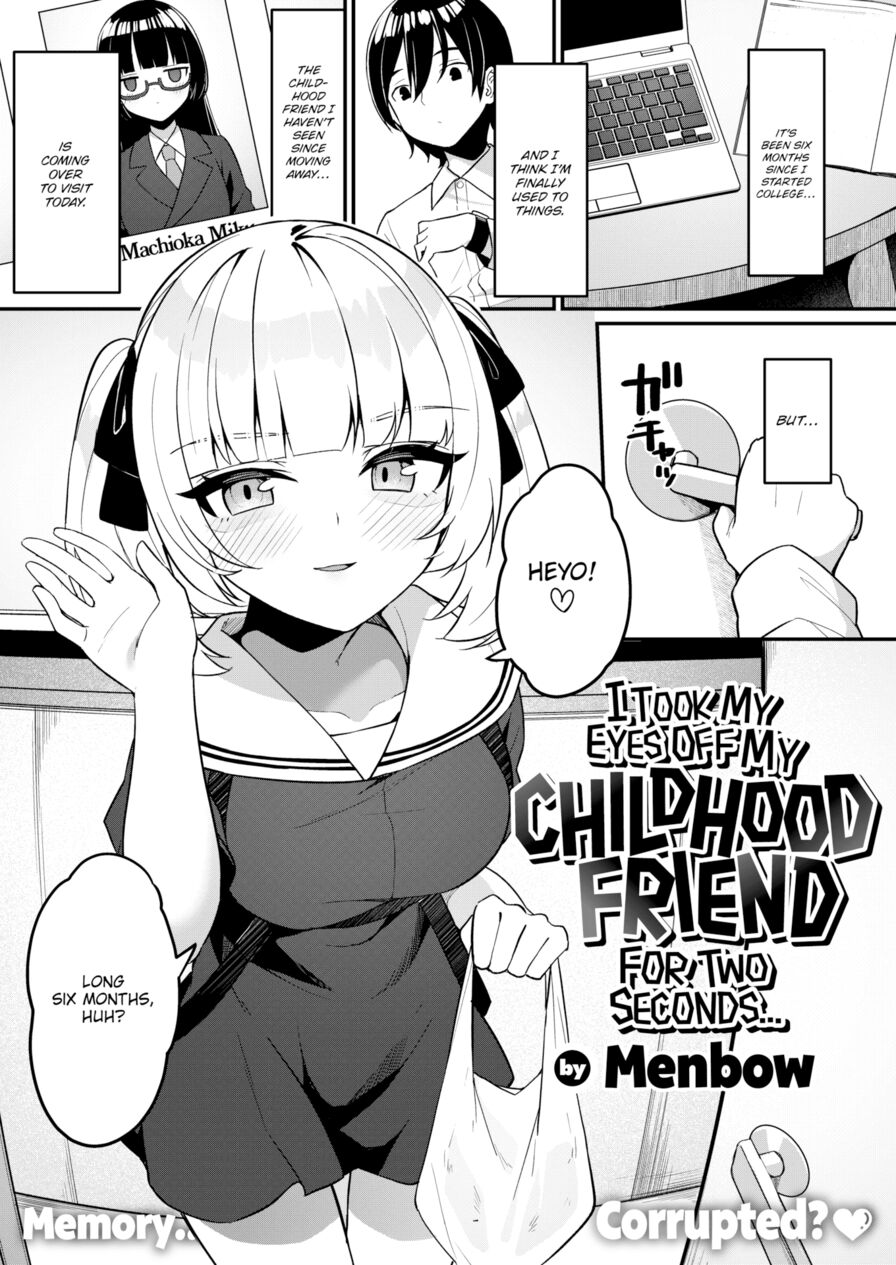 [Menbow] I Took My Eyes Off My Childhood Friend for Two Seconds... (Weekly Kairakuten 2024-02)