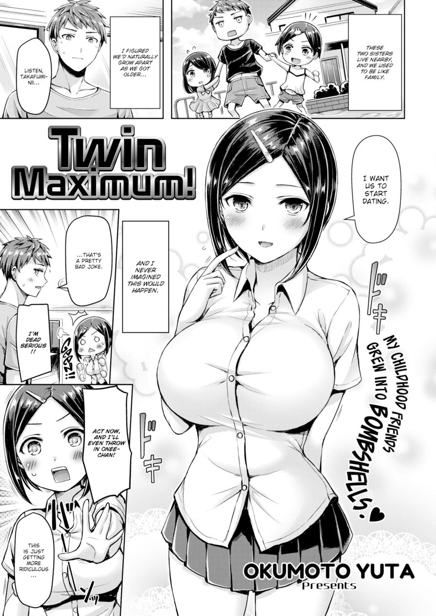 [Okumoto Yuta] Twin Maximum! (Comic Kairakuten BEAST 2018-11)