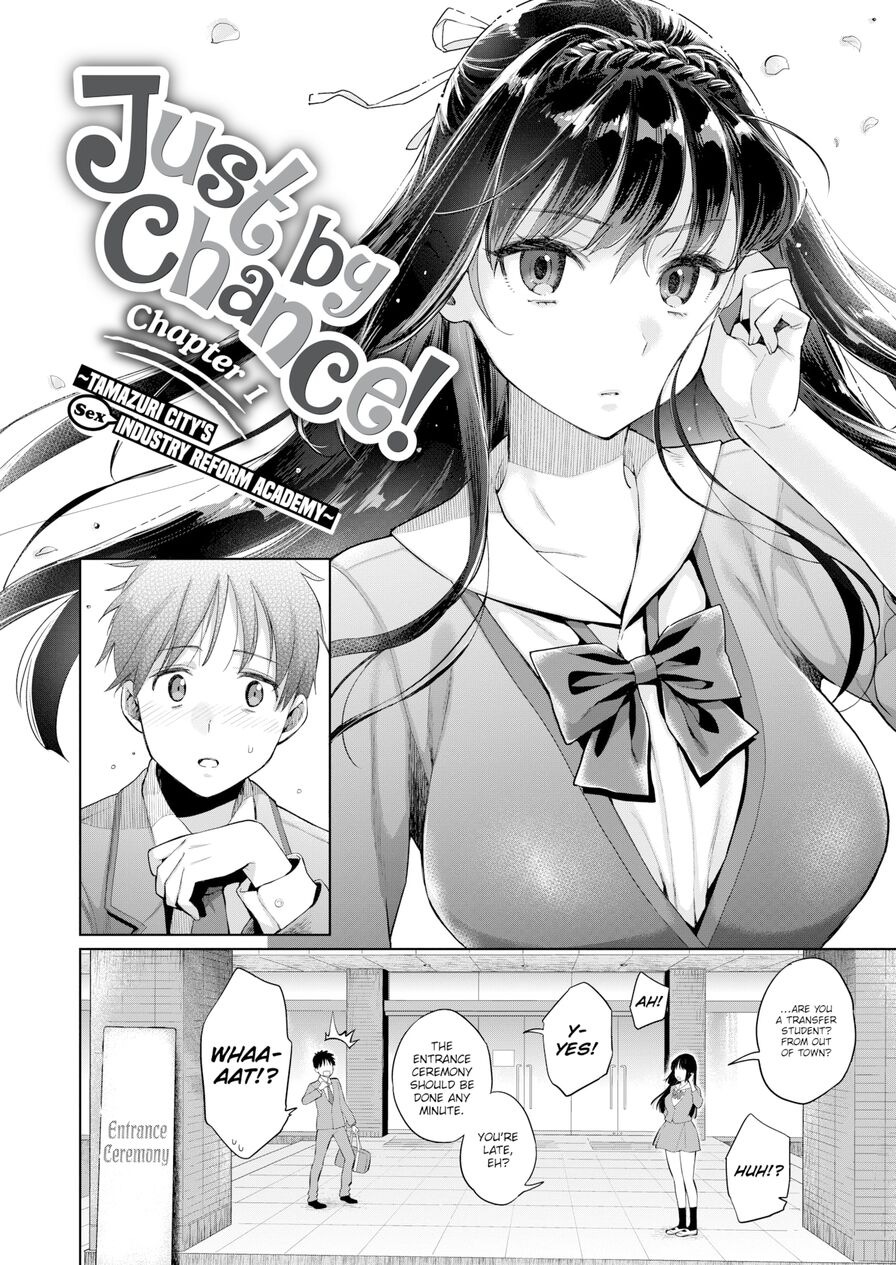 [Karube Guri & Umi no Kyuuban] Just by Chance! Chapter 1 ~Tamazuri City's (Sex) Industry Reform Academy~ (Comic X-Eros #96)